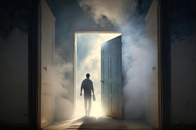 pessoa-fechando-a-porta-atras-de-si-depois-de-deixar-sua-vida-terrena-e-ascender-ao-ceu_124507-120546
