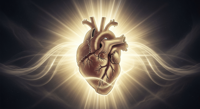 image (5) Coração envolto por luz simbolizando o amor de Deus.