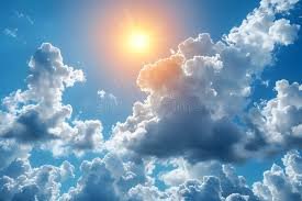 images cena de céu claro com luz suave