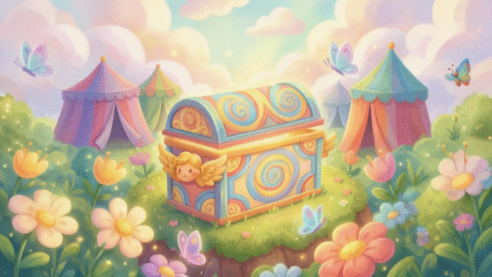 Arca da aliança estilo infantil colorido 1200x675 imagem infantil e colorida da arca da aliança em estilo lúdico.