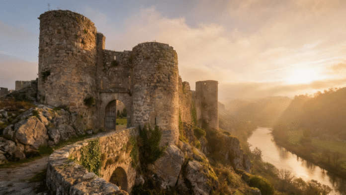 Fortaleza antiga proteção cuidado Deus 1200x675 fortaleza antiga sob luz suave representando a proteção e o cuidado de Deus