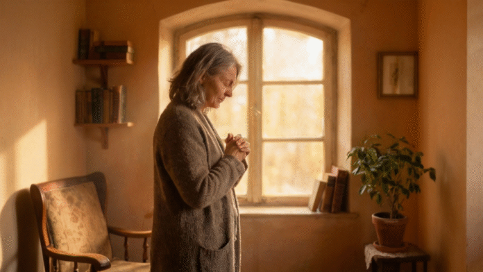 Mulher oração janela iluminada entrega confiança 1200x675 você não precisa ser perfeita para ser usada por Deus