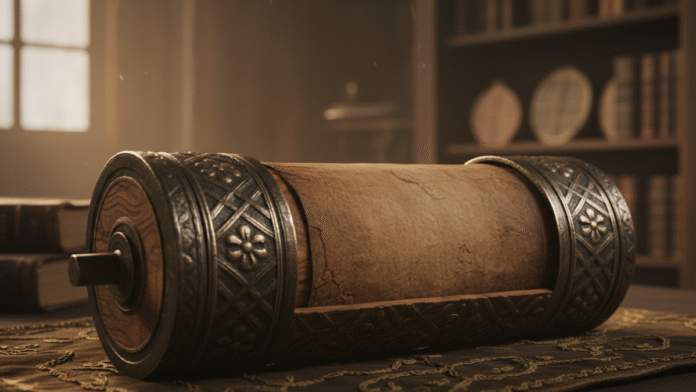 Pergaminho Antigo Lamentações pergaminho antigo representando o livro de Lamentações