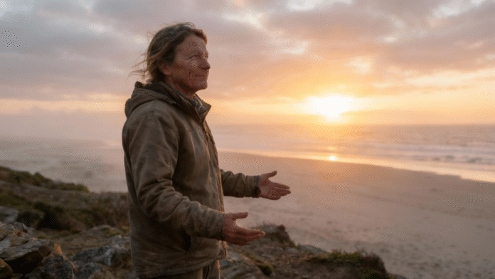 Pessoa nascer sol esperança força 1200x675 imagem de uma pessoa diante de um nascer do sol, simbolizando esperança e força.