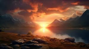 download (13) paisagem de montanhas ao amanhecer representando confiança e dependência de Deus