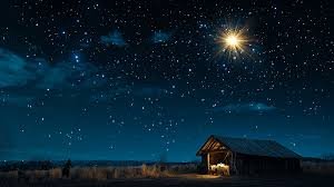 download (2) Céu iluminado sobre Belém com luz suave simbolizando o nascimento de Jesus.