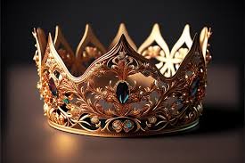 download (4) Coroa dourada iluminada por luz suave, simbolizando recompensa eterna e fidelidade.